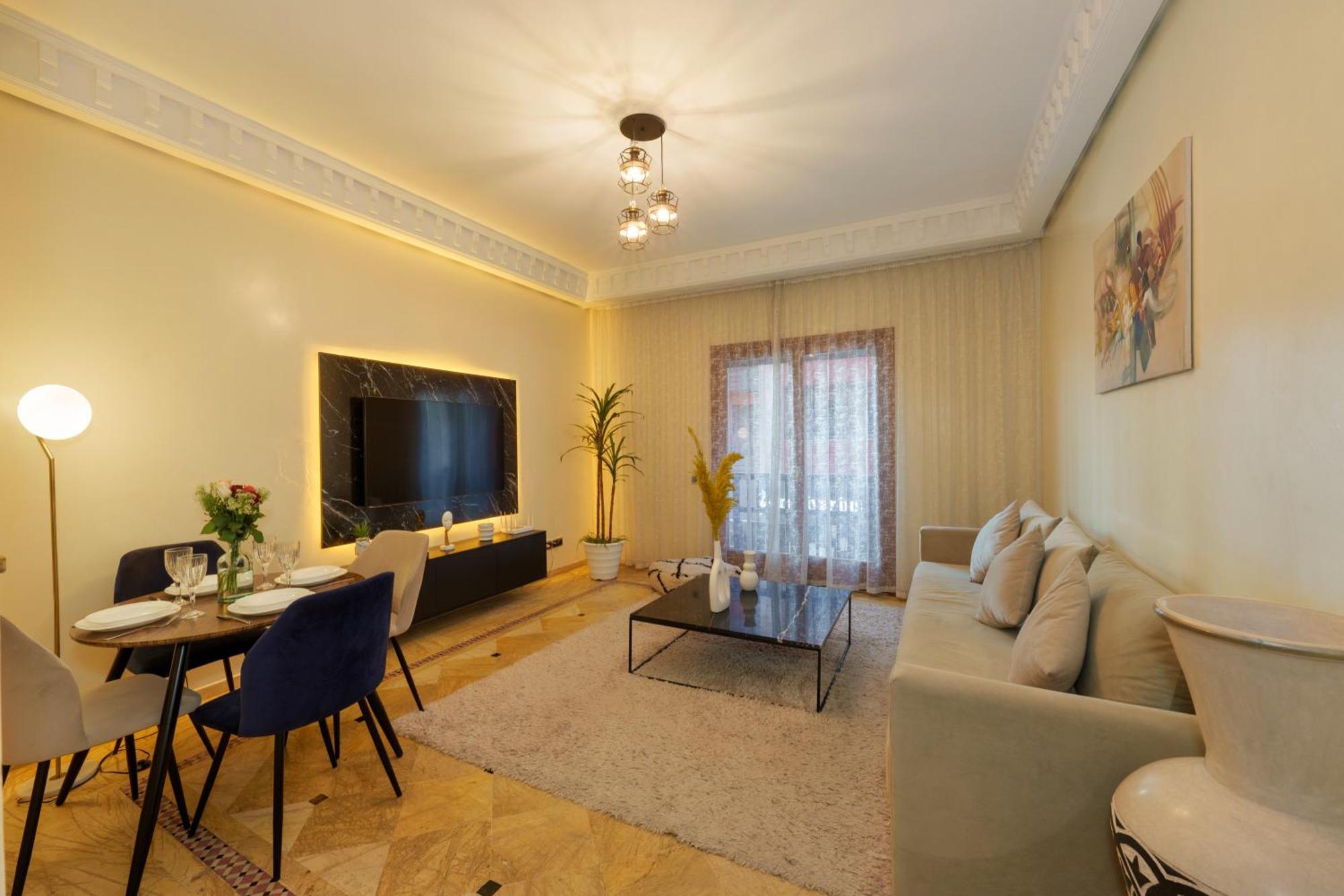 Appartement Haut Standing Gueliz Plaza Avec Vue Marrakesh Luaran gambar